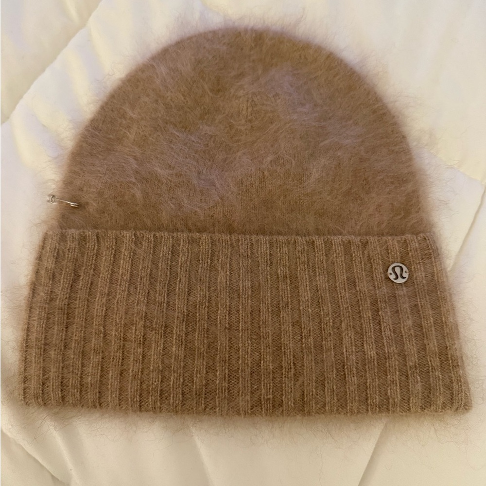Lululemon Athletica Fuzzy Brown Beanie